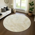 thumbnail image 1 of Addison Rugs Mayfield Premium Machine Washable Transitional Abstract Beige Round Rug, 8' x 8', 1 of 6