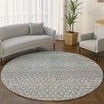 thumbnail image 1 of Addison Rugs Mayfield Premium Machine Washable Transitional Abstract Beige Round Rug, 8' x 8', 1 of 6