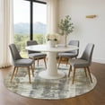 thumbnail image 1 of Addison Rugs Mayfield Premium Machine Washable Transitional Abstract Beige Round Rug, 8' x 8', 1 of 6