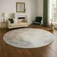 thumbnail image 1 of Addison Rugs Mayfield Premium Machine Washable Transitional Abstract Beige Round Rug, 8' x 8', 1 of 6