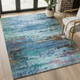 thumbnail image 1 of Addison Rugs Mayfield Premium Machine Washable Transitional Abstract Blue Rectangle Rug, 10' x 14', 1 of 6