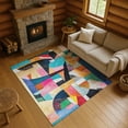 thumbnail image 1 of Addison Rugs Mayfield Premium Machine Washable Transitional Abstract Blue Rectangle Rug, 10' x 14', 1 of 7