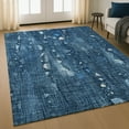 thumbnail image 1 of Addison Rugs Mayfield Premium Machine Washable Transitional Abstract Blue Rectangle Rug, 3' x 5', 1 of 6