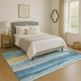 thumbnail image 1 of Addison Rugs Mayfield Premium Machine Washable Transitional Abstract Blue Rectangle Rug, 3' x 5', 1 of 7