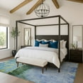 thumbnail image 1 of Addison Rugs Mayfield Premium Machine Washable Transitional Abstract Blue Rectangle Rug, 5' x 7'6", 1 of 7