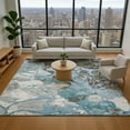 thumbnail image 1 of Addison Rugs Mayfield Premium Machine Washable Transitional Abstract Blue Rectangle Rug, 9' x 12', 1 of 7