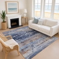 thumbnail image 1 of Addison Rugs Mayfield Premium Machine Washable Transitional Abstract Blue Rectangle Rug, 9' x 12', 1 of 6