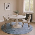thumbnail image 1 of Addison Rugs Mayfield Premium Machine Washable Transitional Abstract Blue Round Rug, 8' x 8', 1 of 6