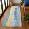 thumbnail image 1 of Addison Rugs Mayfield Premium Machine Washable Transitional Abstract Blue Runner Rug, 2'3" x 7'6", 1 of 6