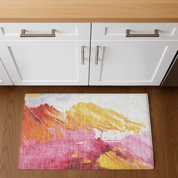 Addison Rugs Mayfield Premium Machine Washable Transitional Abstract Blush Rectangle Rug, 1'8" x 2'6"