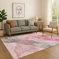 thumbnail image 1 of Addison Rugs Mayfield Premium Machine Washable Transitional Abstract Blush Rectangle Rug, 3' x 5', 1 of 6