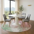 thumbnail image 1 of Addison Rugs Mayfield Premium Machine Washable Transitional Abstract Blush Round Rug, 8' x 8', 1 of 6