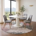 thumbnail image 1 of Addison Rugs Mayfield Premium Machine Washable Transitional Abstract Blush Round Rug, 8' x 8', 1 of 6