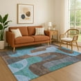 thumbnail image 1 of Addison Rugs Mayfield Premium Machine Washable Transitional Abstract Brown Rectangle Rug, 10' x 14', 1 of 7
