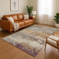 thumbnail image 1 of Addison Rugs Mayfield Premium Machine Washable Transitional Abstract Brown Rectangle Rug, 3' x 5', 1 of 6