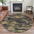 thumbnail image 1 of Addison Rugs Mayfield Premium Machine Washable Transitional Abstract Charcoal Round Rug, 8' x 8', 1 of 5