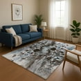 thumbnail image 1 of Addison Rugs Mayfield Premium Machine Washable Transitional Abstract Chocolate Rectangle Rug, 3' x 5', 1 of 7