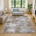 thumbnail image 1 of Addison Rugs Mayfield Premium Machine Washable Transitional Abstract Chocolate Rectangle Rug, 8' x 10', 1 of 6