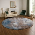 thumbnail image 1 of Addison Rugs Mayfield Premium Machine Washable Transitional Abstract Coffee Round Rug, 8' x 8', 1 of 6