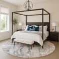 thumbnail image 1 of Addison Rugs Mayfield Premium Machine Washable Transitional Abstract Copper Round Rug, 8' x 8', 1 of 6