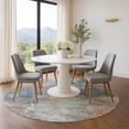 thumbnail image 1 of Addison Rugs Mayfield Premium Machine Washable Transitional Abstract Copper Round Rug, 8' x 8', 1 of 6