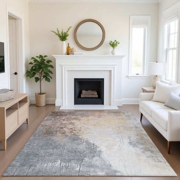 Addison Rugs Mayfield Premium Machine Washable Transitional Abstract Coral Rectangle Rug, 2'6" x 3'10"