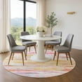 thumbnail image 1 of Addison Rugs Mayfield Premium Machine Washable Transitional Abstract Coral Round Rug, 8' x 8', 1 of 6
