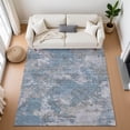 thumbnail image 1 of Addison Rugs Mayfield Premium Machine Washable Transitional Abstract Denim Rectangle Rug, 10' x 14', 1 of 7