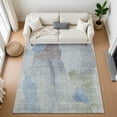 thumbnail image 1 of Addison Rugs Mayfield Premium Machine Washable Transitional Abstract Denim Rectangle Rug, 2'6" x 3'10", 1 of 7