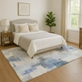 thumbnail image 1 of Addison Rugs Mayfield Premium Machine Washable Transitional Abstract Denim Rectangle Rug, 2'6" x 3'10", 1 of 7