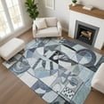 thumbnail image 1 of Addison Rugs Mayfield Premium Machine Washable Transitional Abstract Denim Rectangle Rug, 2'6" x 3'10", 1 of 7