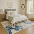 thumbnail image 1 of Addison Rugs Mayfield Premium Machine Washable Transitional Abstract Denim Rectangle Rug, 2'6" x 3'10", 1 of 7