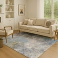 thumbnail image 1 of Addison Rugs Mayfield Premium Machine Washable Transitional Abstract Denim Rectangle Rug, 2'6" x 3'10", 1 of 7