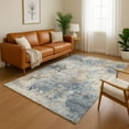 thumbnail image 1 of Addison Rugs Mayfield Premium Machine Washable Transitional Abstract Denim Rectangle Rug, 3' x 5', 1 of 6