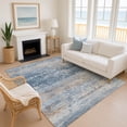 thumbnail image 1 of Addison Rugs Mayfield Premium Machine Washable Transitional Abstract Denim Rectangle Rug, 3' x 5', 1 of 6