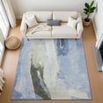 thumbnail image 1 of Addison Rugs Mayfield Premium Machine Washable Transitional Abstract Denim Rectangle Rug, 3' x 5', 1 of 7