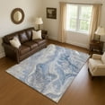 thumbnail image 1 of Addison Rugs Mayfield Premium Machine Washable Transitional Abstract Denim Rectangle Rug, 8' x 10', 1 of 7