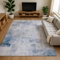 thumbnail image 1 of Addison Rugs Mayfield Premium Machine Washable Transitional Abstract Denim Rectangle Rug, 8' x 10', 1 of 7