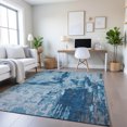 thumbnail image 1 of Addison Rugs Mayfield Premium Machine Washable Transitional Abstract Denim Rectangle Rug, 9' x 12', 1 of 6