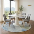 thumbnail image 1 of Addison Rugs Mayfield Premium Machine Washable Transitional Abstract Denim Round Rug, 8' x 8', 1 of 6