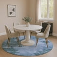 thumbnail image 1 of Addison Rugs Mayfield Premium Machine Washable Transitional Abstract Denim Round Rug, 8' x 8', 1 of 6