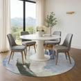 thumbnail image 1 of Addison Rugs Mayfield Premium Machine Washable Transitional Abstract Denim Round Rug, 8' x 8', 1 of 6