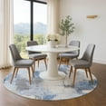 thumbnail image 1 of Addison Rugs Mayfield Premium Machine Washable Transitional Abstract Denim Round Rug, 8' x 8', 1 of 6