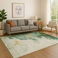 thumbnail image 1 of Addison Rugs Mayfield Premium Machine Washable Transitional Abstract Emerald Rectangle Rug, 8' x 10', 1 of 6