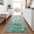 thumbnail image 1 of Addison Rugs Mayfield Premium Machine Washable Transitional Abstract Emerald Runner Rug, 2'3" x 7'6", 1 of 5