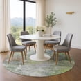 thumbnail image 1 of Addison Rugs Mayfield Premium Machine Washable Transitional Abstract Fern Round Rug, 8' x 8', 1 of 6