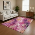 thumbnail image 1 of Addison Rugs Mayfield Premium Machine Washable Transitional Abstract Garnet Rectangle Rug, 8' x 10', 1 of 7