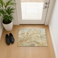thumbnail image 1 of Addison Rugs Mayfield Premium Machine Washable Transitional Abstract Gold Rectangle Rug, 1'8" x 2'6", 1 of 6
