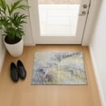 thumbnail image 1 of Addison Rugs Mayfield Premium Machine Washable Transitional Abstract Gold Rectangle Rug, 1'8" X 2'6" Machine Washable Transitional Abstract Gold Oversized Sherpa Throw Blanket, 1 of 6