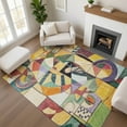 thumbnail image 1 of Addison Rugs Mayfield Premium Machine Washable Transitional Abstract Gold Rectangle Rug, 10' x 14', 1 of 7